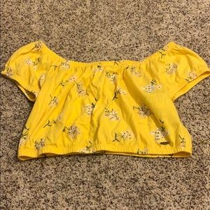 Hollister off the shoulder crop top